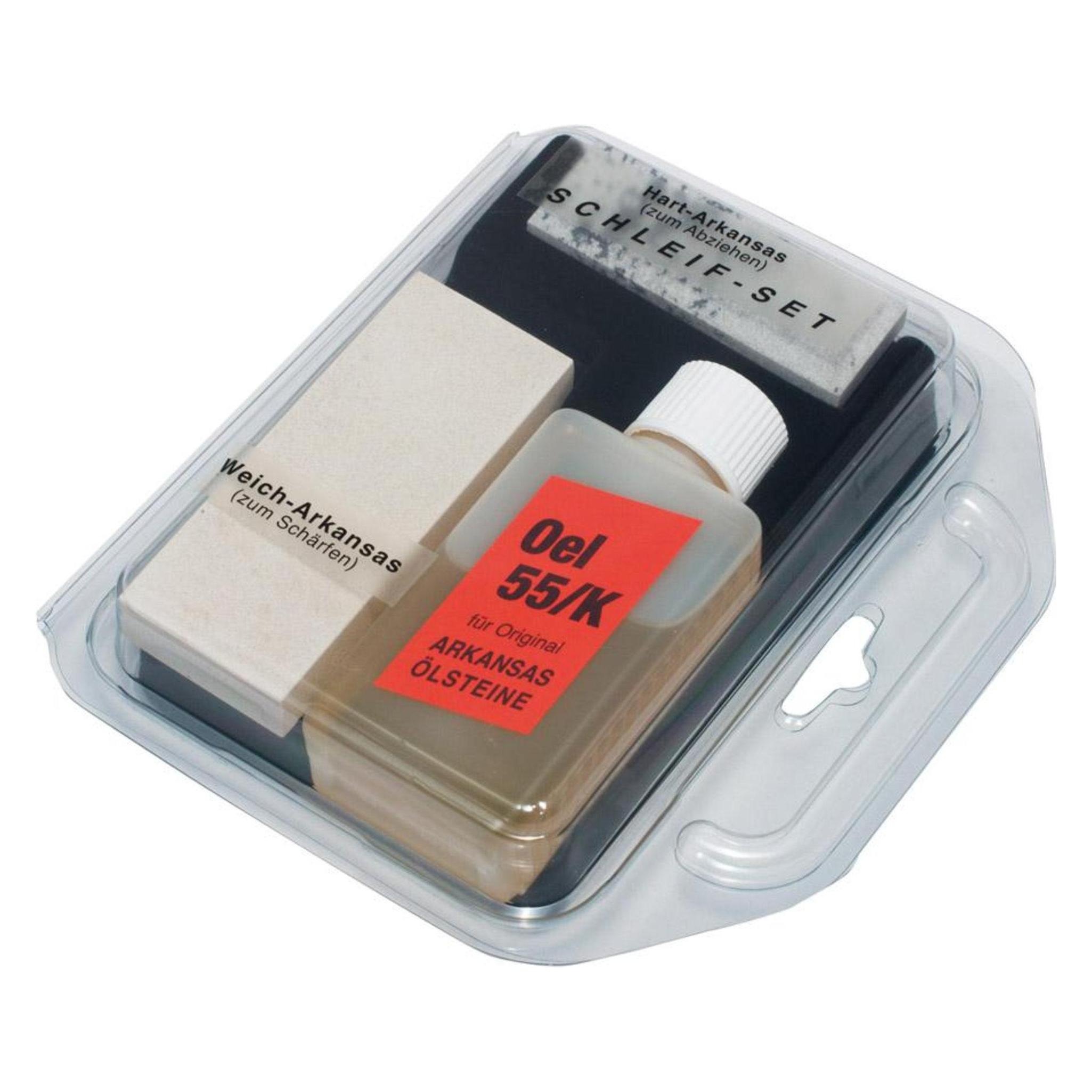 Friedrich Müller Schleifset Hart-Arkansas 3tlg. Plastikbox Müller (4037073005577)