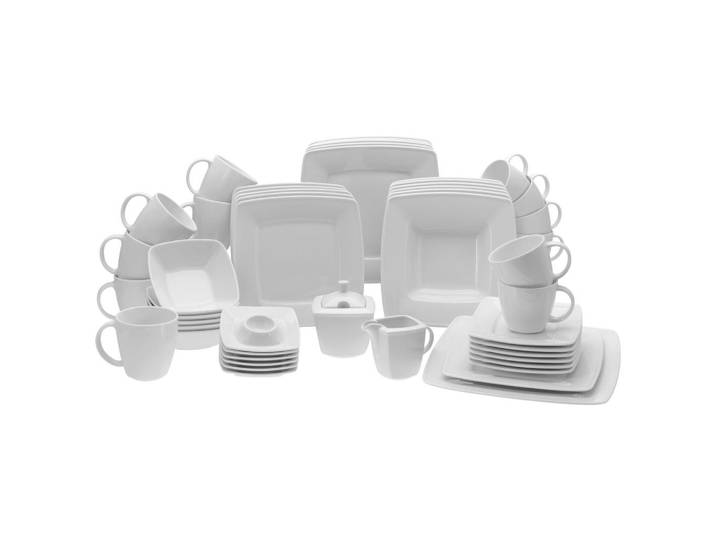 Kombiservice Porzellan 6 Personen Geschirr Set 50--Teilig.