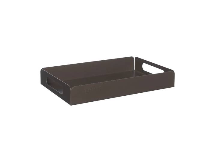 ERNST Plateau en métal Ernst 18x28,5 cm Taupe