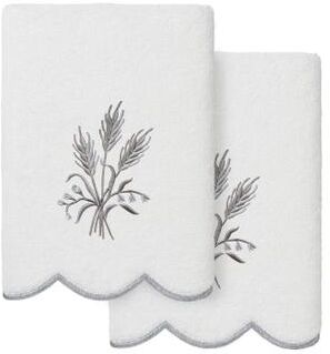 Authentic Hotel and Spa 100% Turkish Cotton WHITNEY Scallop Embellished Towel Collection.
