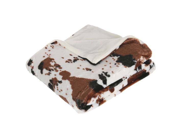Plaid fausse fourrure vache 130x160cm
