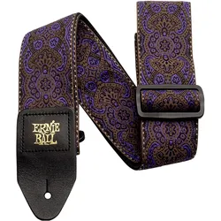 Ernie Ball E-Gitarrengurt, Gitarre Zubehör, Schwarz, Violett, Mehrfarbig, Gold