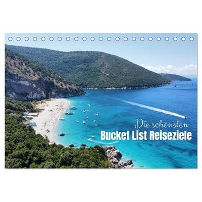 Die schönsten Bucket List Reiseziele (Tischkalender 2027 DIN A5 quer), CALVENDO Monatskalender