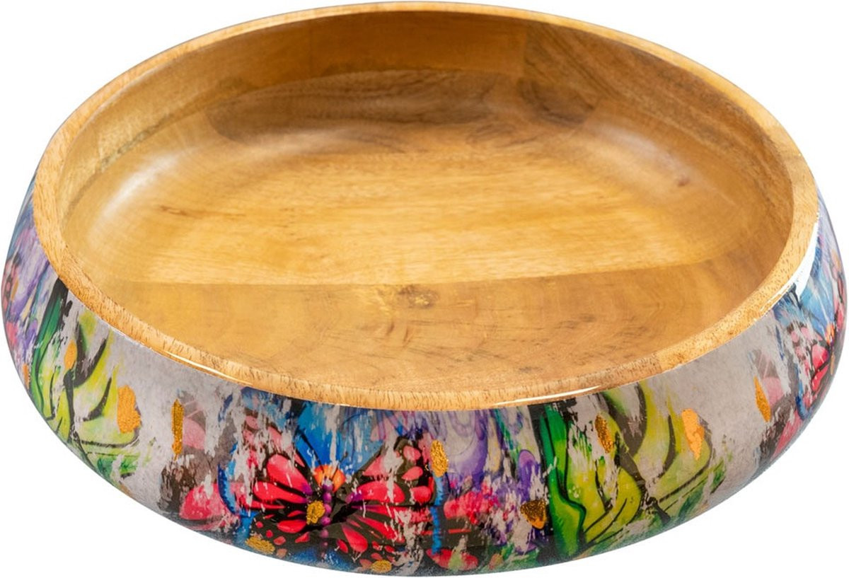 TS Collection Schaal Streetart Lovepaint - Handgemaakt van Metaal en Epoxy - 25 x 6 cm