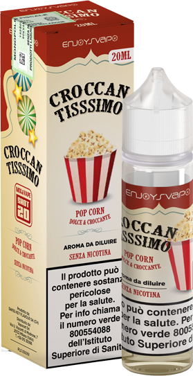 EnjoySvapo Croccantissimo Liquido Shot 20ml Pop Corn Burro