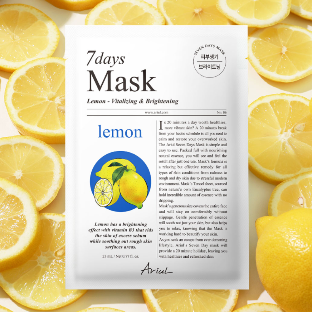 Ariul 7 Days Mask Lemon Vitalizing and Brightening Mask 1&nbsp;un.