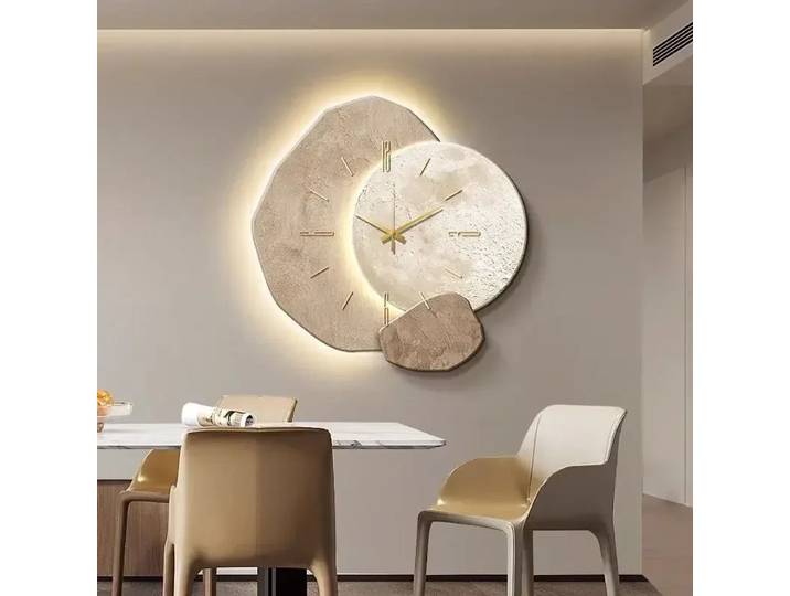 Horloge moderne décoration applique Art nordique Design Mural lumières salon fond couloir chambre escalier 3D applique LED