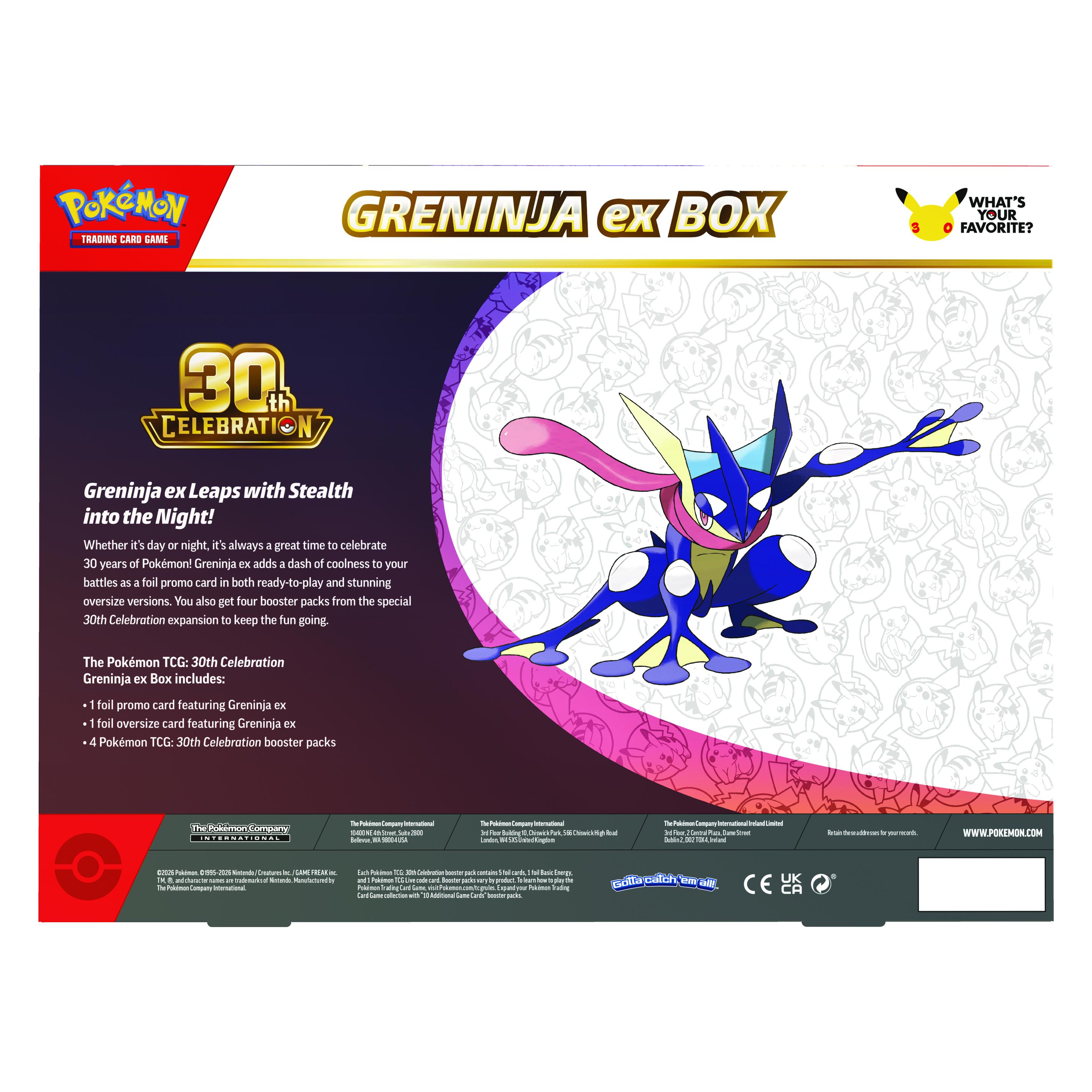 Pokémon 30th Celebration ex Box (Englisch, Box Set & Collection) (POK10463-101)