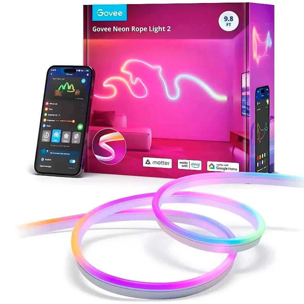 Govee LED-strip neonlichtbuis model H61D3301, 2 stuks, 3 meter