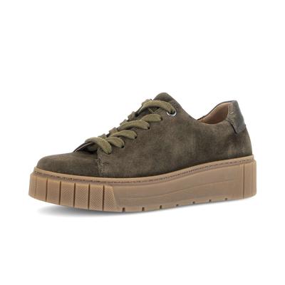 Sneaker GABOR "Sneaker low", Damen, Gr. 39, grün, Schuhe Sneaker
