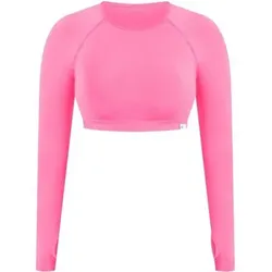 SMILODOX Crop Longsleeve Linnea, Größe M in Pink Pink
