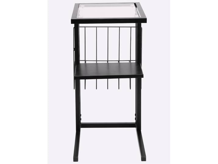 Beistelltisch HEINE HOME, schwarz, B:52cm H:60cm T:30cm, Tische, Beistelltisch