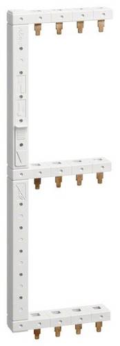 Hager KCF668L Hager KCF668L Phasenschiene 3+N-polig 3reihig 125mm links vertikal Phasenschiene Braun, Blau 4polig 1 St.