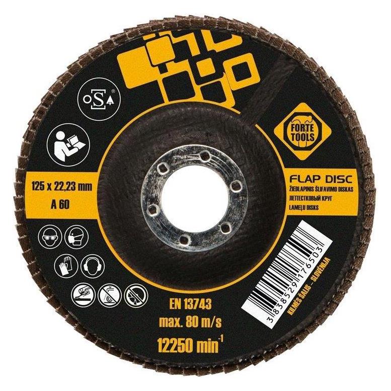 Forte tools ABRASIVE FLAP DISC 125X22,23 MM FORTE T (60) (369628)