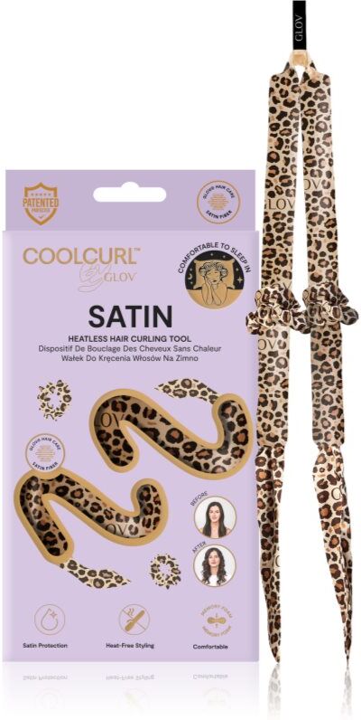 GLOV CoolCurl Satin Cheetah kit bandeau de tige de curling
