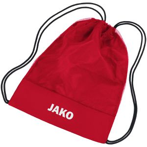 JAKO Turnbeutel Gymsack Team 2.0, rot, mit Kordelzug, aus Polyester, 44 cm