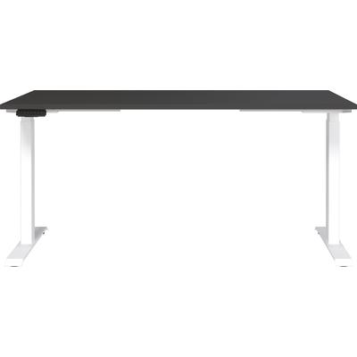 Schreibtisch GERMANIA "Jet", grau (graphit, weiß, weiß, graphit), B:160cm H:72cm T:80cm, Tische, Schreibtisch, moderne Farbvariationen, Breite 120/140/160/180 cm, Made in Germany