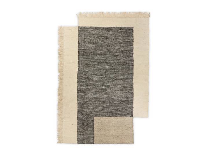 Ferm Living - Counter Teppich, 200 x 300 cm, charcoal / off-white