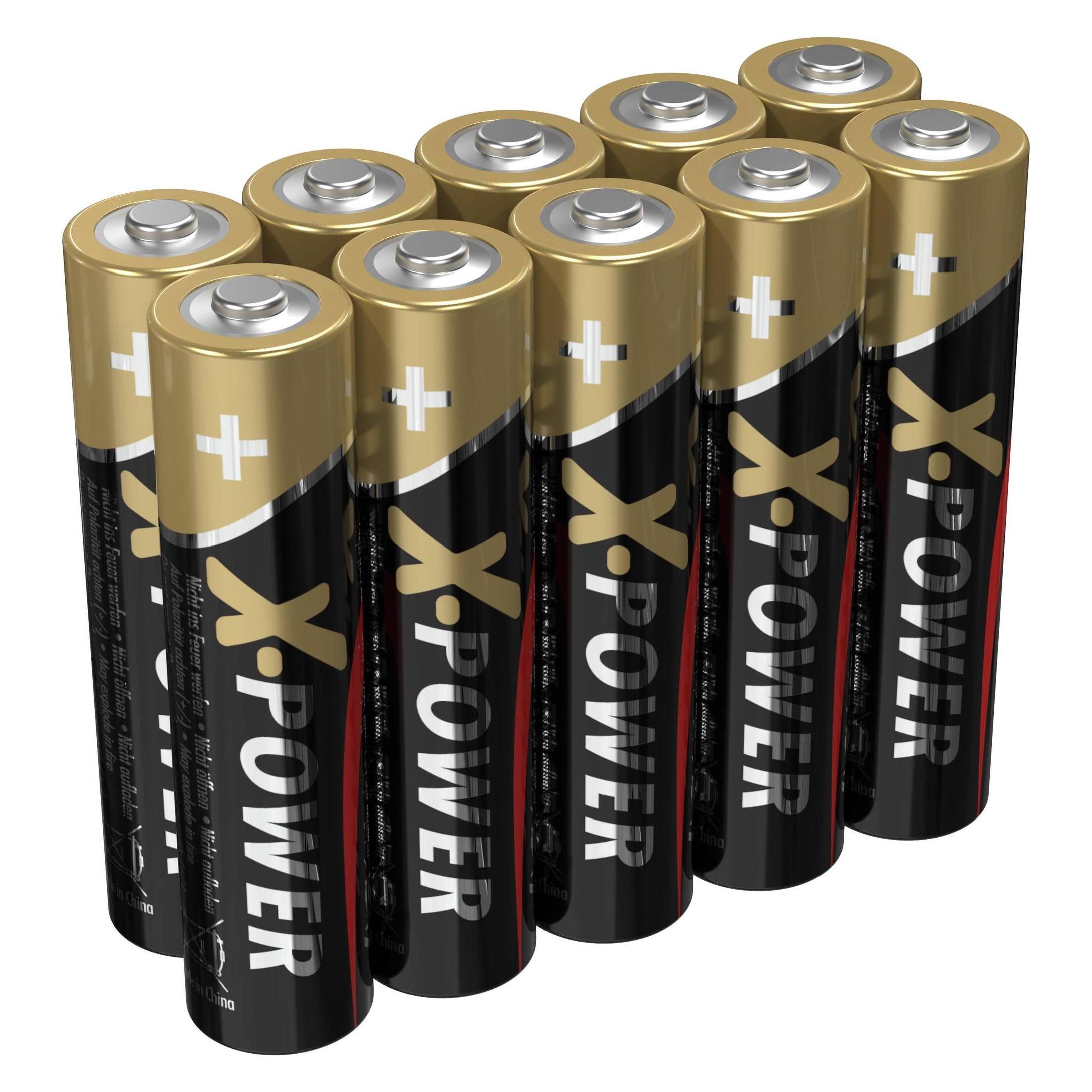 Ansmann 10 Batterien X-POWER Micro AAA 1,5 V (10 Stk., AAA) (1521-0042-1)