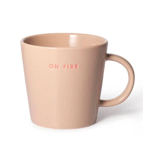 Vondels theemok ON FIRE beige 350 ml