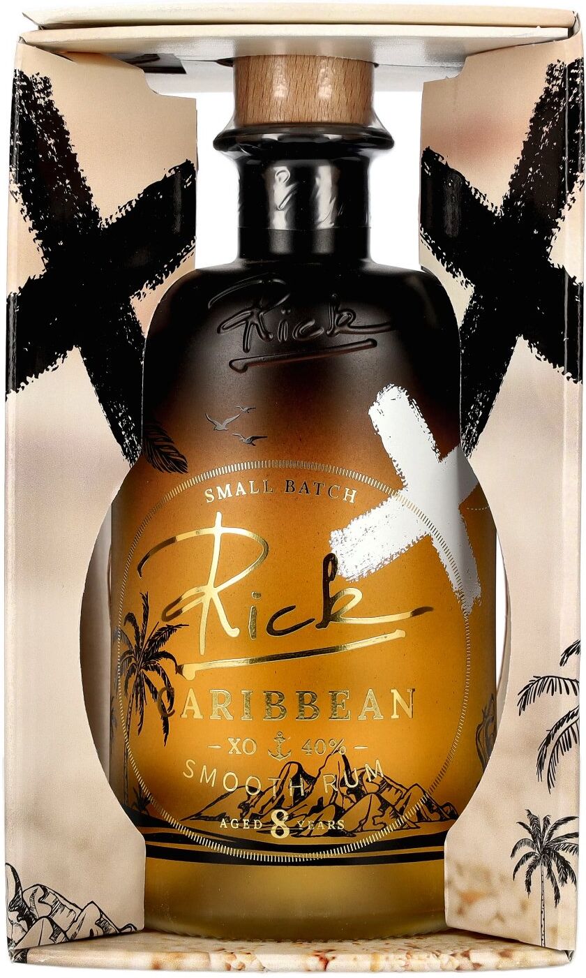 Rick Spirit Rick Caribbean XO 8 Years Old Smooth Rum 40% Vol. 0,5l in Geschenkbox