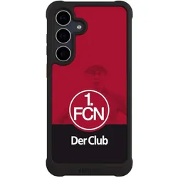 Nivocase Hülle für Samsung Galaxy S25 FE Stossfeste Handyhülle NIVOmax Case Schwarz 1. FC Nürnberg Der Club, Smartphone Hülle, Schwarz