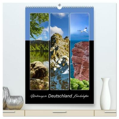 Unterwegs in Deutschland Landschaften (hochwertiger Premium Wandkalender 2027 DIN A2 hoch), Kunstdruck in Hochglanz
