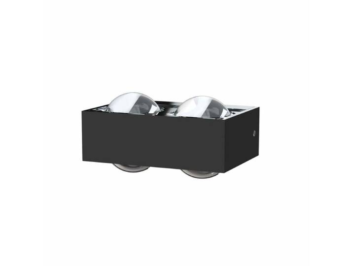 Top Light Wandleuchte Focus 150 Fassung - Schwarz matt , mit Zub
