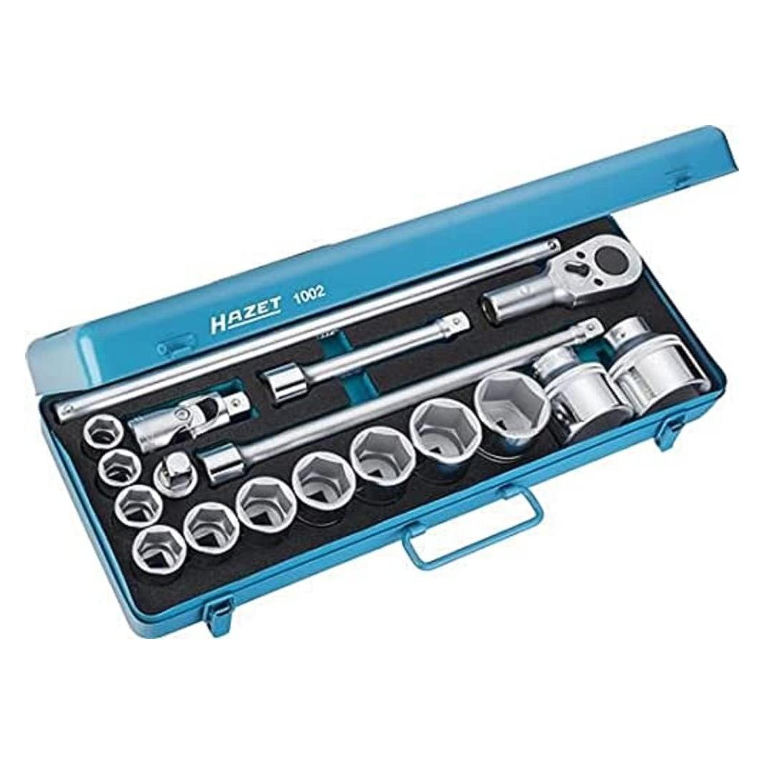 Hazet Steckschlüssel-Satz 1002 - Vierkant hohl 20 mm (3/4 Zoll) - Anzahl Werkzeuge: 1 (1002)
