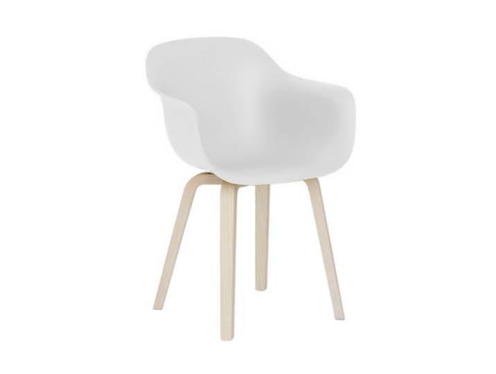 MAGIS fauteuil SUBSTANCE PLYWOOD (Blanc - Frêne naturel et polypropylène)