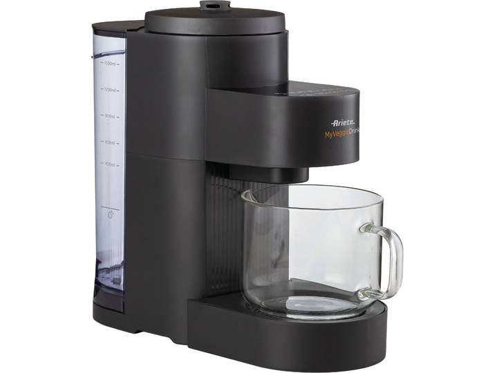 ARIETE Entsafter My VeggieDrink , schwarz (kunststoff), B:16,5cm H:40cm T:35,5cm, Entsafter, Pflanzenmilch-, Milchshake-Zubereiter und Entsafter in Einem, 1,5 L, Entsafter