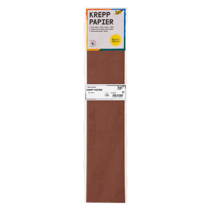 Folia Krepp-Papier, 500 mm x 2,5 m, 32 g/qm, farbig sortiert (32 g/m², 1x) (82209)