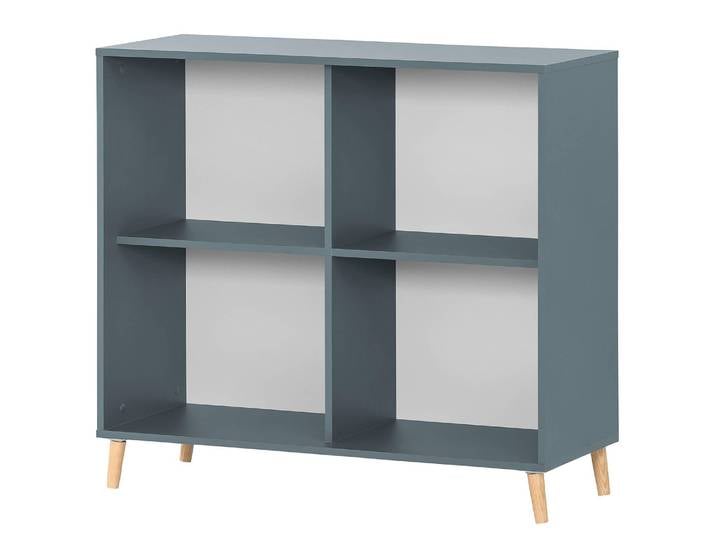 Regal Spanplatte, beschichtet Blau/Graublau 100cm