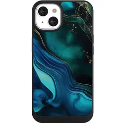 Nivocase Handyhülle für Apple iPhone 13 Hülle NIVOpure Case Schwarz Art Farbverlauf Marmor (Apple iPhone 13), Smartphone Hülle, Schwarz