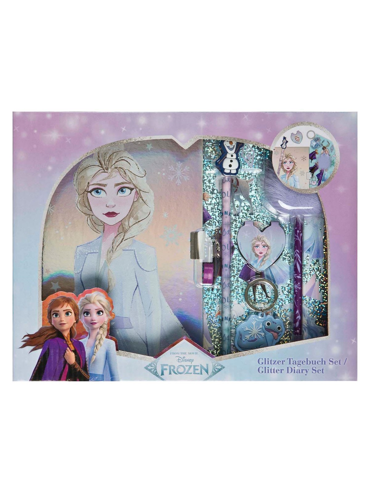 Frozen Disney Glitzer-Tagebuch-Set