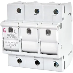 Eti, Verteilerschrank Zubehör, 002271004 Lasttrennschalter mit Sicherung STV D02 63A 3p (Montageart 35mm DIN rail
