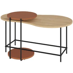 Couchtisch Cuddle ca. 102x47x58 cm Eiche/Cotta