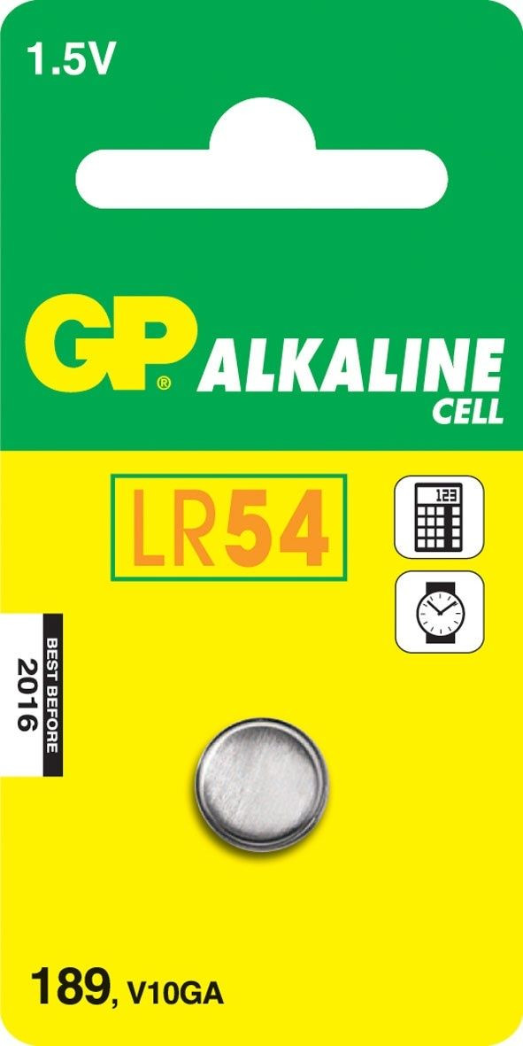 GP 189 Alkaline Knoopcel Batterij 1,5V Aluminium