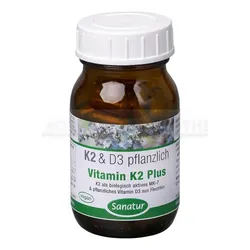 VITAMIN K2 MK7 Plus Vitamin D3 Kapseln 90 St