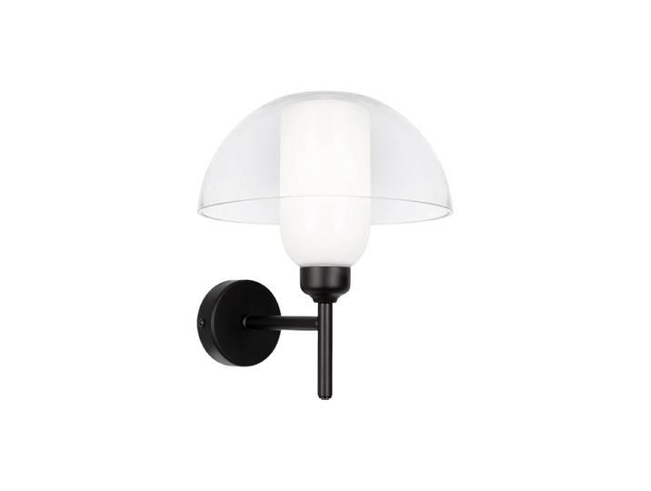 Design Wandlampe „Memory“ Keramik Schwarz, Transparent Maytoni