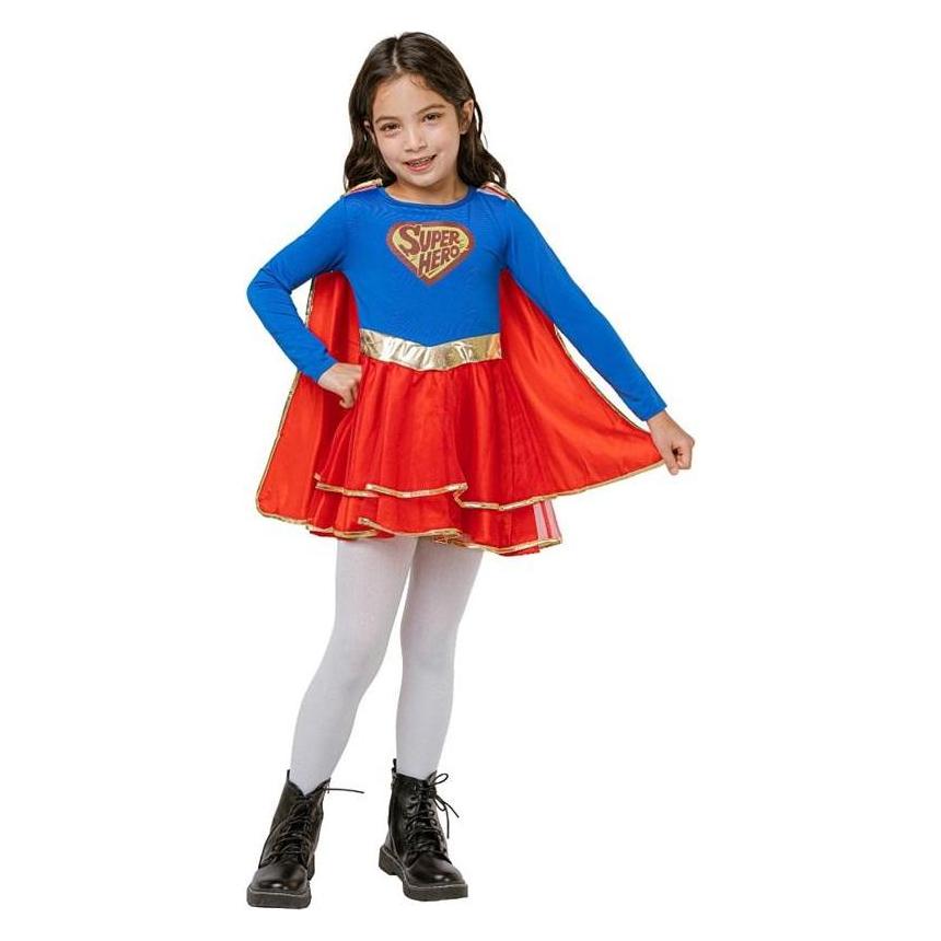 GoDan Superheldin-Kostüm, Grösse 110/120 cm (110, 116, 122) (58219727)