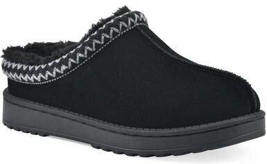 Women's Icebin Clog Slipper by White Mountain in Black Fabric (Size 7 M)