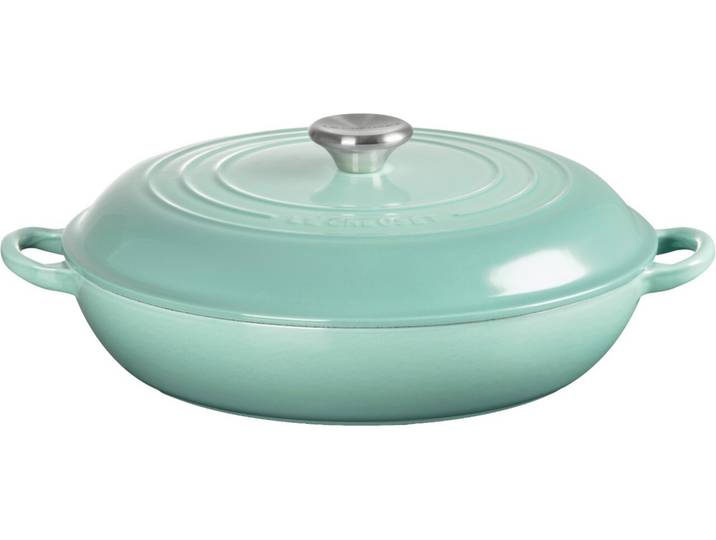 LE CREUSET Gourmet-Profitopf 30cm SAGE, grün-grau, Gusseisen