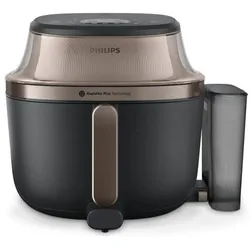 Philips Steam Airfryer 5000 Series NA547/07, Fritteuse, Gold, Schwarz