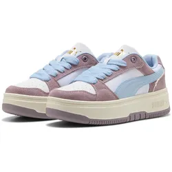 PUMA Rebound Femme Memoires Sneaker Mädchen 01 - PUMA white/haute tropic/plum jam 36