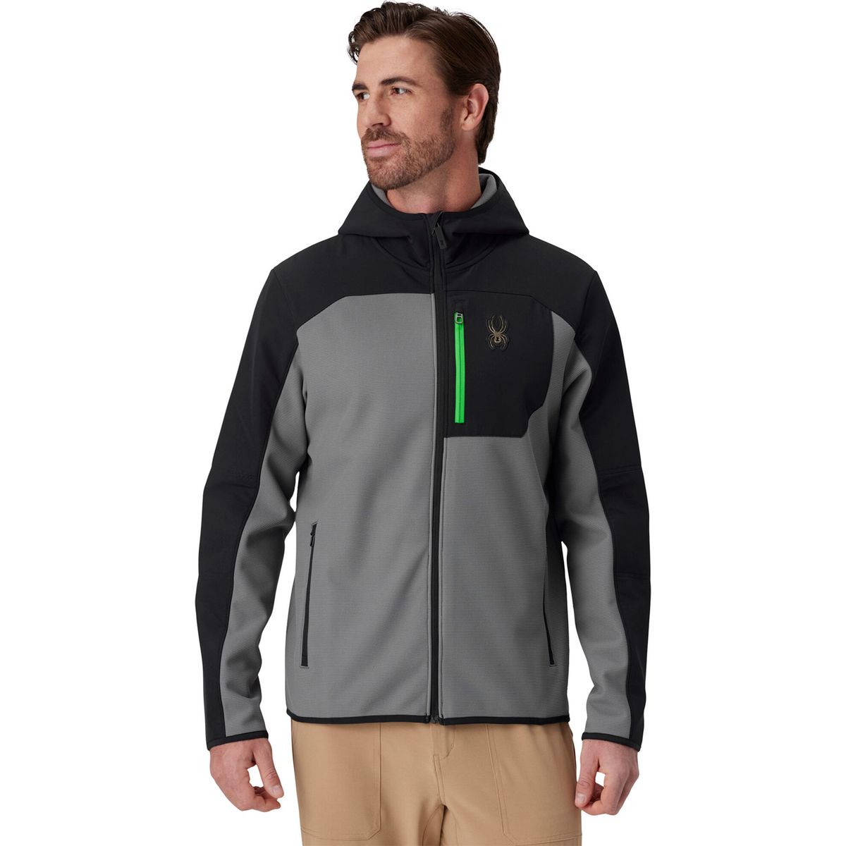 Spyder WEB Shellfleece Hooded Jacket storm (STM) L 38A483673-STM-L