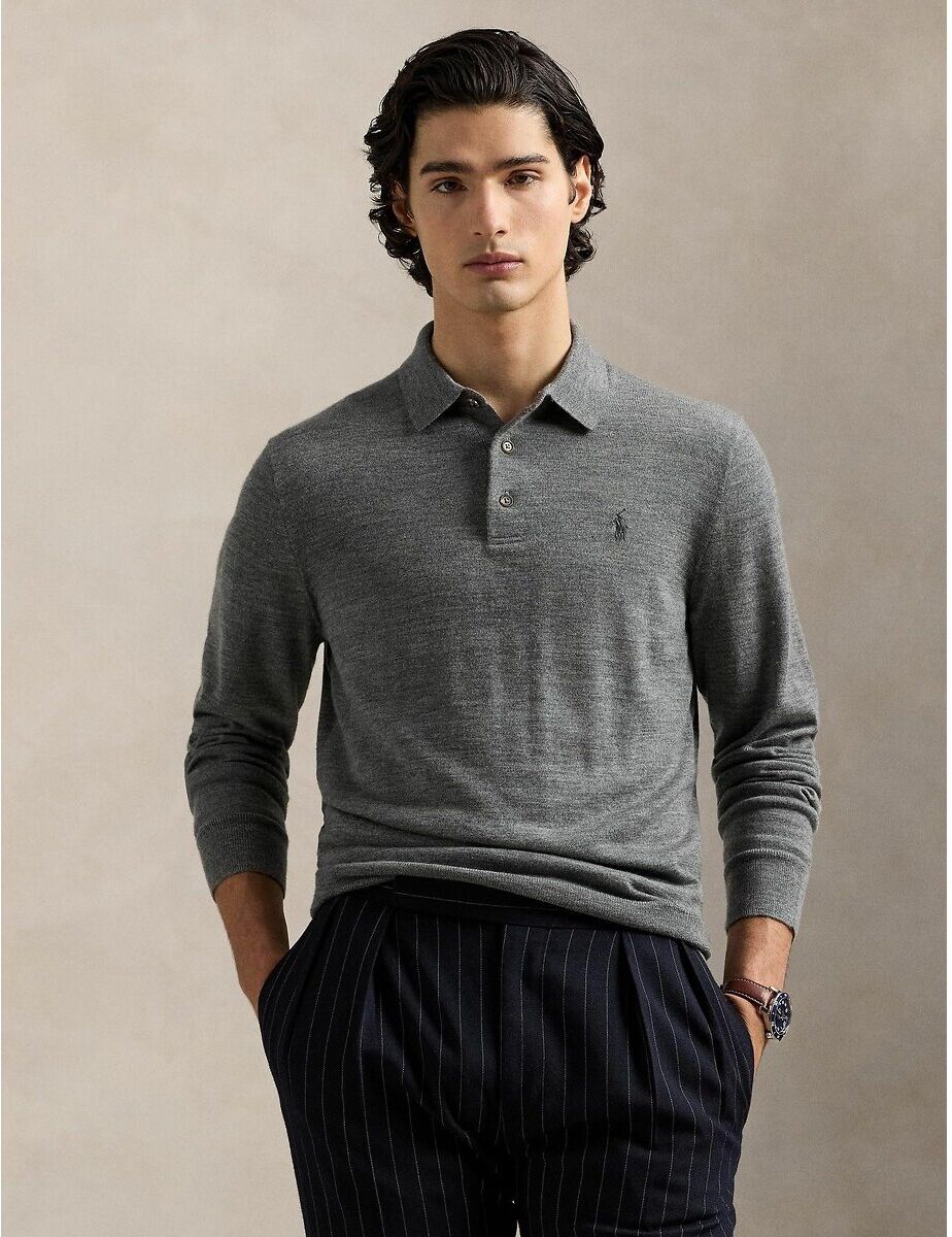 POLO RALPH LAUREN Pull col polo en laine&nbsp;