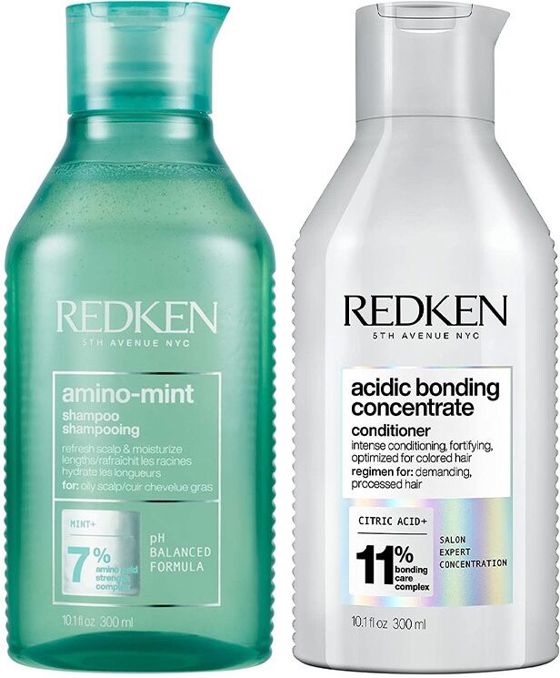 Redken Amino Mint Shampoo 300ml & Acidic Bonding Concentrate Condition