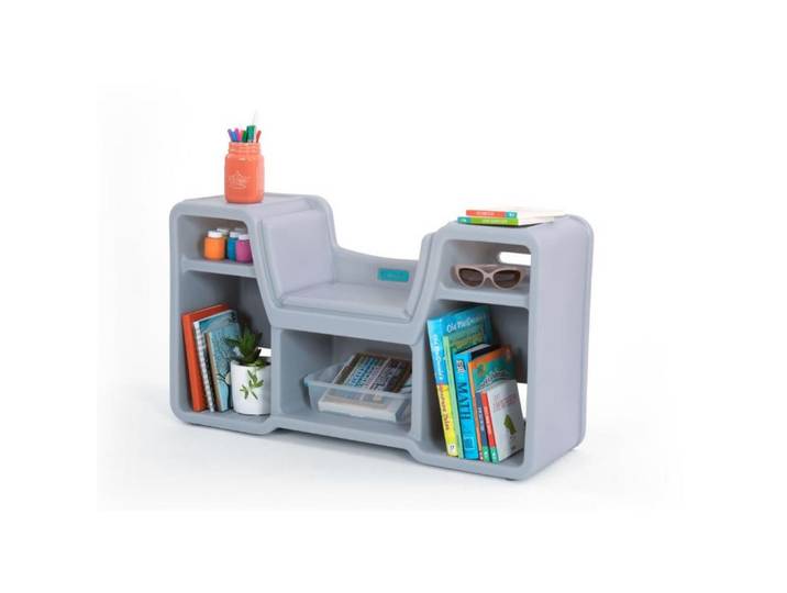Kinderbank Simplay3 2-In-1 Kunststoff Grau mit Stauraum
