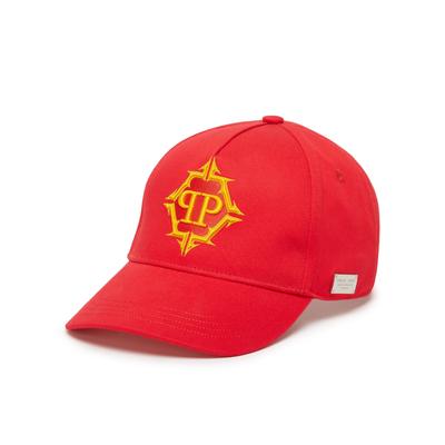 Baseball Cap PHILIPP PLEIN "Hexagon", Jungen, rot (13, rot), Caps